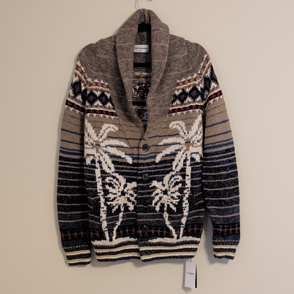 Men's Brown Patterned Sweater